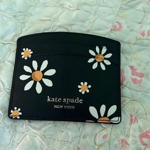 Kate spade daisy print card holder NWT